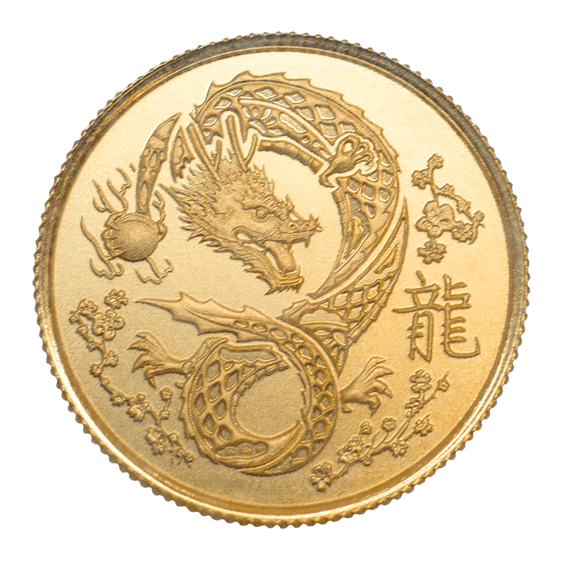 Image pour Rond d’or TD de 1/10 oz pour l’année du Dragon divin à partir de Métaux précieux TD